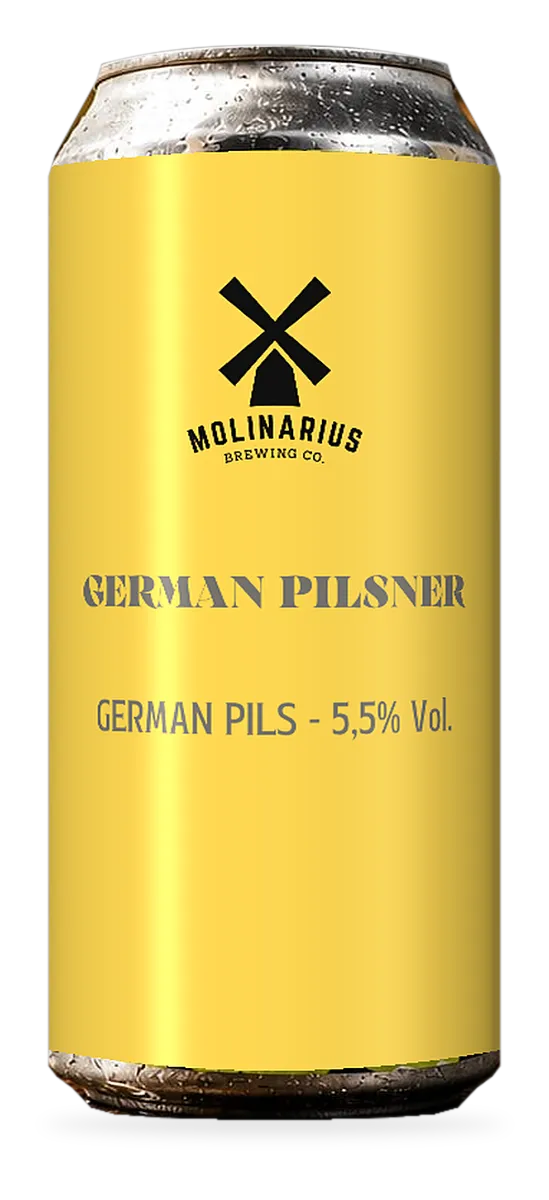 Lata da German Pilsner da Molinarius