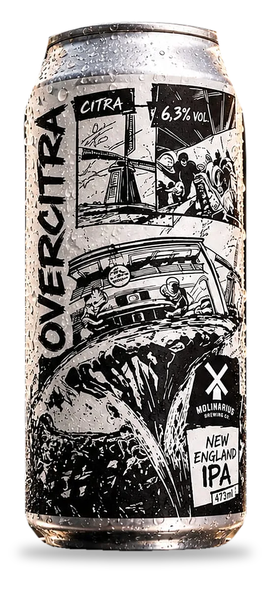 Lata da Overcitra, IPA New England da Molinarius